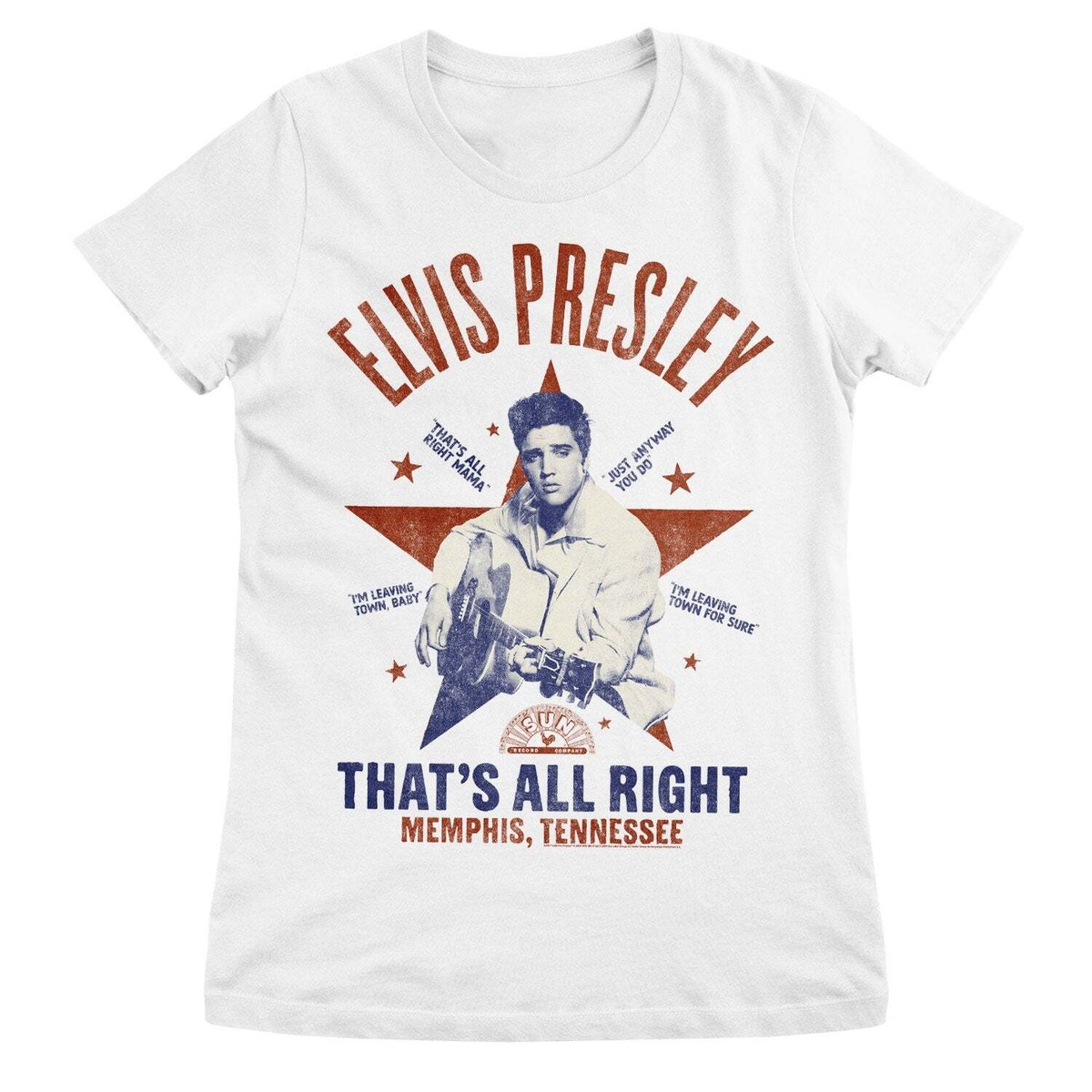 Licensed Elvis Presley Elvis Prsley That's All Right Women T-Shirt