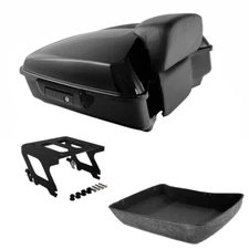 Chopped Trunk Pad Solo Mount Rack Fit For Harley Sport Glide Low Rider 18+