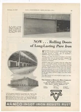 1929 ARMCO American Rolling Mill Co Ad: Canadian Rail & Harbor Terminal, Toronto