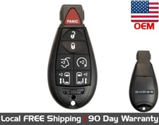 1x New Factory OEM Genuine Key Fob For Dodge Chrysler with Uncut Key.