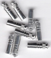 SILVER XL Dart Flight Protectors: 10mm length: 1 set of 3