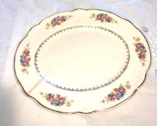 Homer Laughlin M203 Marigold pattern discontinued 11" x 9" Platter  Vintage 1945