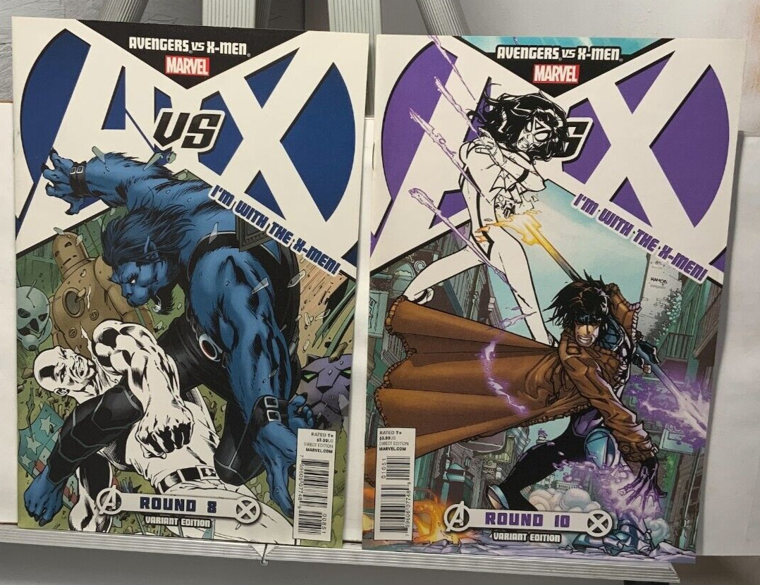 A Vs X Avengers X-Men Round #8 and 10 Variant Covers 2012