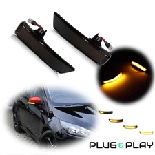 For Ford 2008-2012 Focus MK2 MK4 Sequential LED Side Mirror Signal Lights 2X