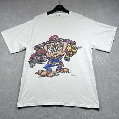 Vintage 90s Taz Tasmanian Devil T Shirt Size X-Large Monster