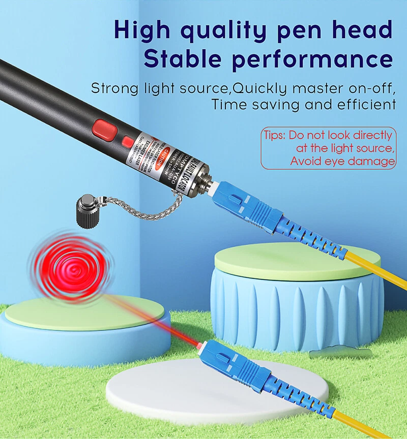 New 5KM-50KM Visual Fault Locators VFL Red light source FTTH Fiber testing pen - Image 4 of 4