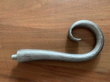 Pottery Barn Pewter Cast Iron Scroll Finial, Rare, Discontinued