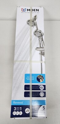 Moen Renewal 26035SRN 5-Spray DUAL Showerhead, Handheld & Fixed - Brushed Nickel