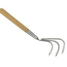 Image of Kent & Stowe 70100042 Stainless Steel Long Handled 3-Prong Cultivator, FSC®