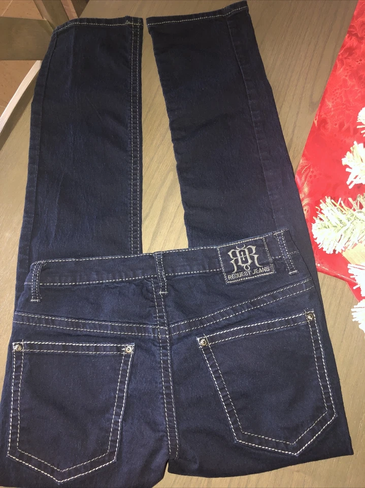 Request Jeans  💙⭐️ Stretch Blue Girls Sz 14 - Изображение 2 из 3
