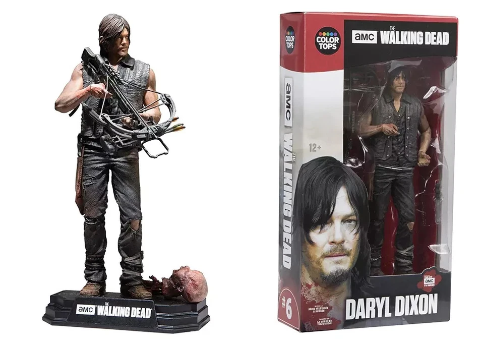 Figurine The Walking Dead Rick Grimes Daryl Negan 15cm série TV collection neuve - Photo 3/4