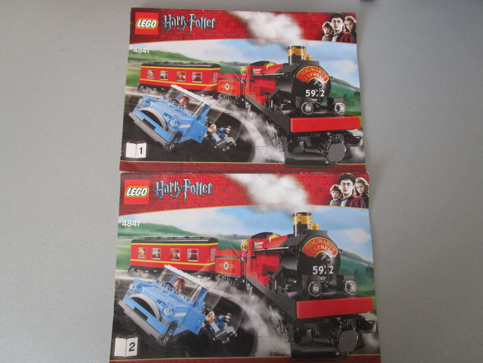 Lego Harry Potter INSTRUCTION BOOK'S 1&2 FOR SET 4841 HOGWARTS EXPRESS VERY NICE