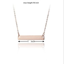 steel engravable necklace woman girlfriend gift