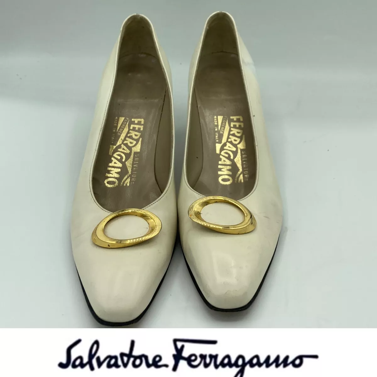 Ferragamo hot sale kitten heels