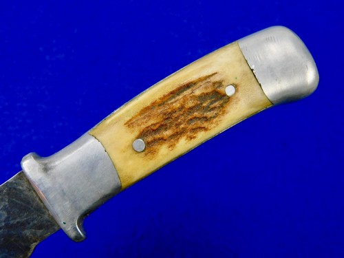 Custom Made Handmade R.H. RUANA Large "S" Stamped Hunting Knife w/ Sheath - Picture 9 of 24