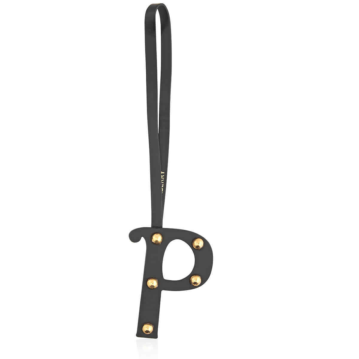 Подвеска из кожи с заклепками Burberry Alphabet P Charm 8023533 9190₽