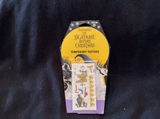 Vintage Nightmare Before Christmas Temporary Tattoo Set NIP