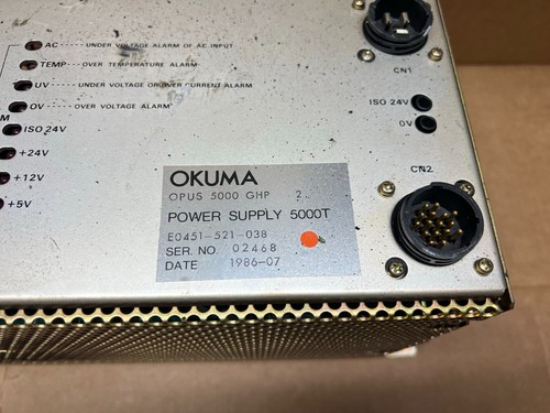 Alimentatore Okuma 5000T OPUS 5000 GHT 2 E0451-521-038 Servo centralina - Foto 2 di 2