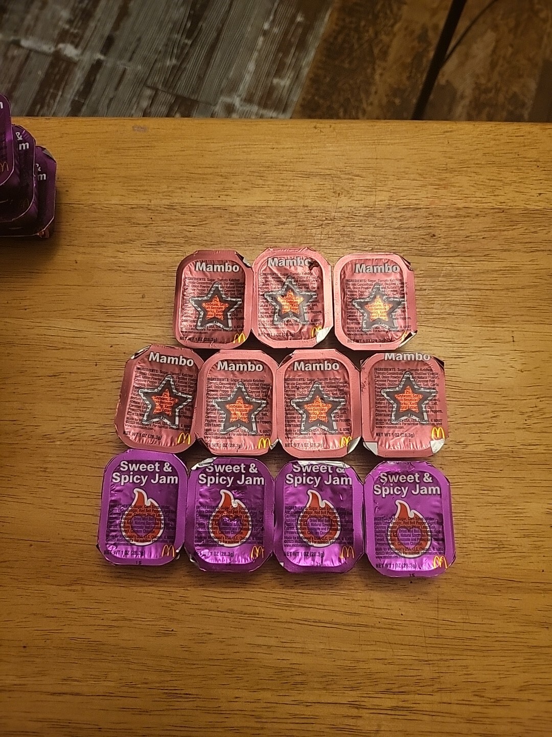 McDonald's Mambo & Sweet Spicy Jam Dipping Sauce (Lot of 11