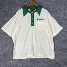 VINTAGE 70s Cargill Nutrena Feeds Employee Uniform Shirt Size XL Polo Swingster