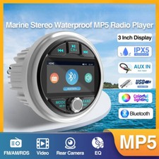 Marine Stereo Boat MP5 Radio Player Bluetooth FM AM RDS Audio for Yacht Gauge