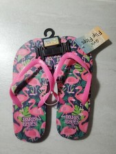 Flip-Flop Kids Girls Flamingo Sandels Discontinued NEW L 2/3 Large