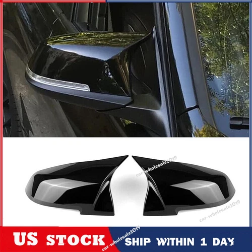 GLOSS BLACK WING MIRROR COVERS CAPS FOR BMW 3/4 SERIES F20 F21 F22 F30 F32 F36