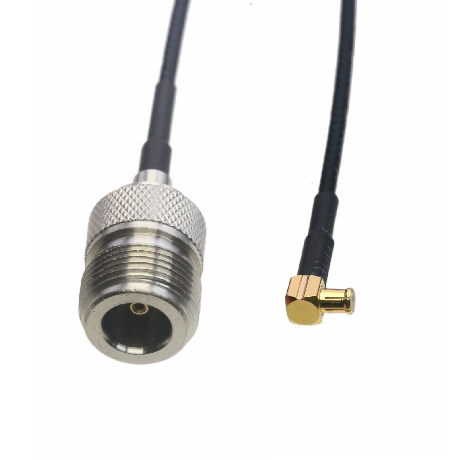 RF Cable MCX Male right angle to N Female RG316 6