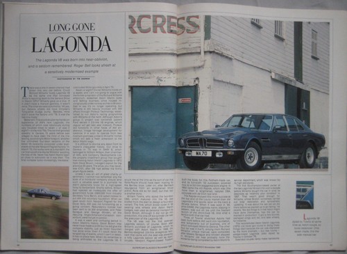 Supercar Classics 11/1990 featuring Mini, Bizzarrini, Aston Martin, Maserati - Imagen 6 de 6