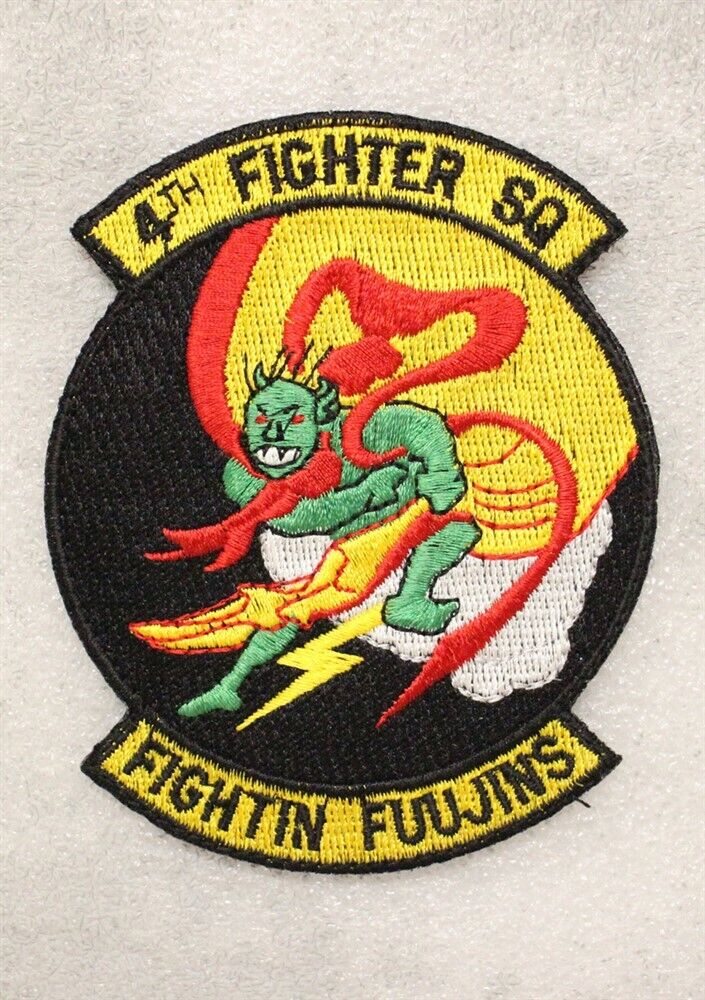 4th Fighter Squadron (hook & loop backing) - USAF Air Force Patch 1588