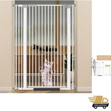 51.18" Extra Tall Cat Gate for Doorway, 30.5"-40" Auto Close Pet Gate Include...
