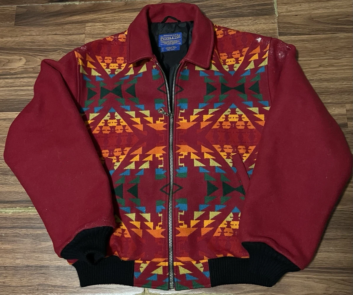 100% Wool Bomber/Harrington Vintage Outerwear Coats & Jackets for