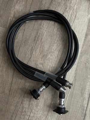 2x BNC kabel 75 ohm mit Neutrik Einbau Buchse + 5m BNC Anschlusskabel
