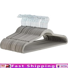 Durable Metal Hangers Set of 50 Slim Profile Non Slip Closet Organization New