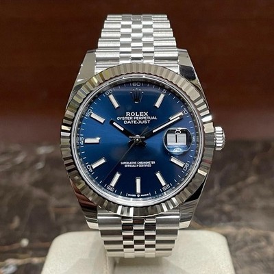 Rolex Datejust Bright Blue Men's Watch 126334