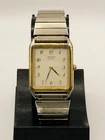 Vintage (9/86) Seiko Men's Tank Watch 5Y00-5000 Gold Plated~Flexon Bracelet~🔋✅