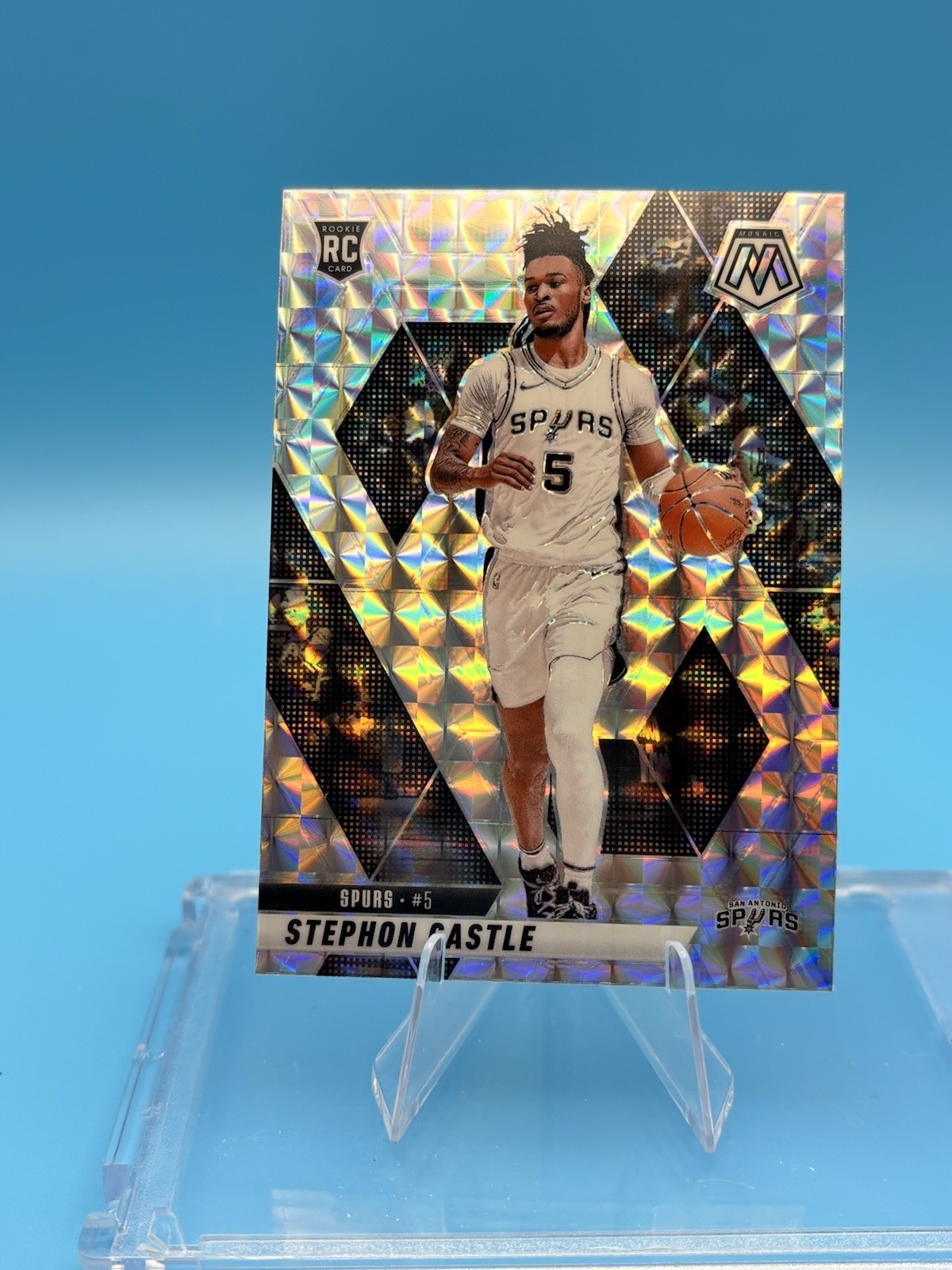 2024-25 Panini Mosaic - Rookies Stephon Castle #236 Mosaic Prizm (RC)