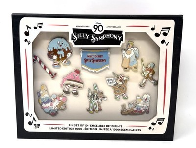 Disney Silly Symphony 90th Anniversary Pin Set Limited Edition 1000 NEW 2019