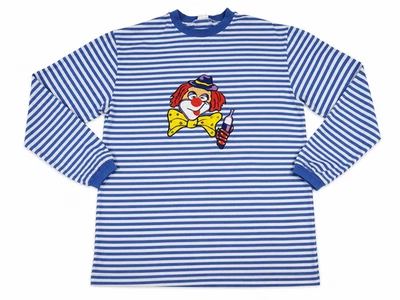 2 x Clown Hemd Shirt blau weiß f. Karneval, Fasching, Kindergeburtstag XL - Bild 1 von 2