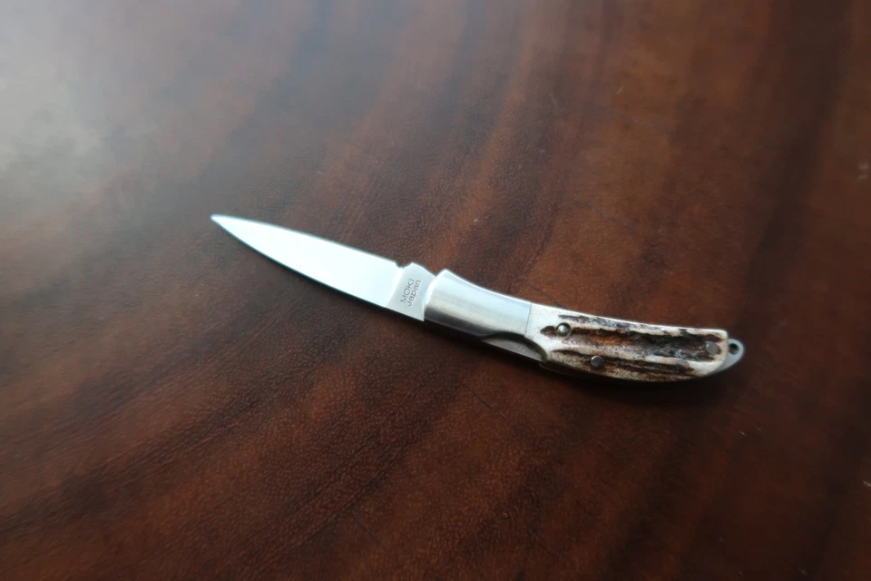 Cuchillo Al Mar Osprey ~ Ciervo ~ Funda y Caja ~ Moki, Japón ~ Nuevo de Lote Antiguo Foto 3 de 4