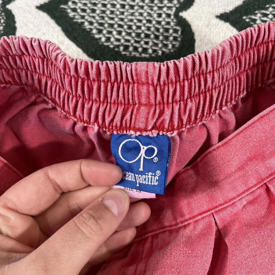 Pantalones Cortos OP Ocean Pacific Años 80 De Colección Talla 28 Rosa Bermudas Coastal Surfer Girl Foto 4 de 4