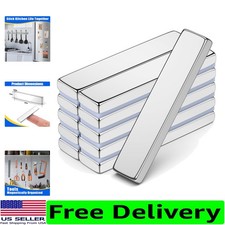 10Pcs Heavy-Duty Neodymium Magnets - Rectangular Craft and Office Solutions