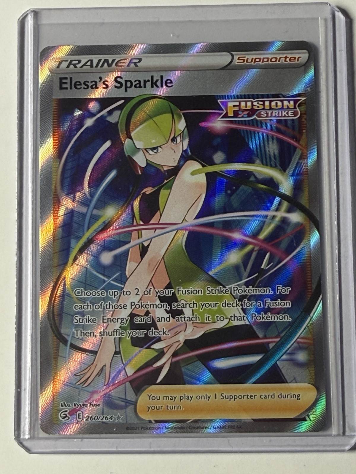 Elesa's Sparkle (Full Art) 260/264 Swsh08: Fusion Strike Holo