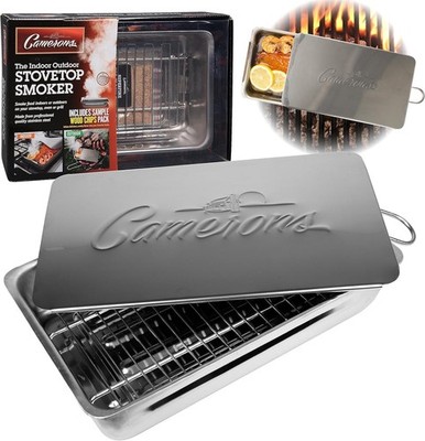 Camerons Indoor Outdoor Stovetop Smoker Stainless Steel Barbecue Smoker Box