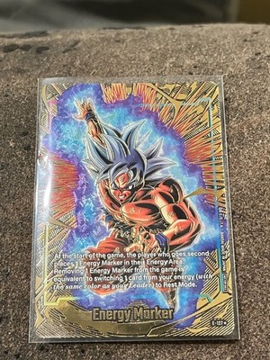 DBS Fusion World 2nd Anniversary GOLD Energy Marker Ultra Instinct Goku E-127 