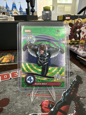 2026 Topps Finest Fantastic Four BLACK BOLT Negative Zone Green Kaleidoscope /99