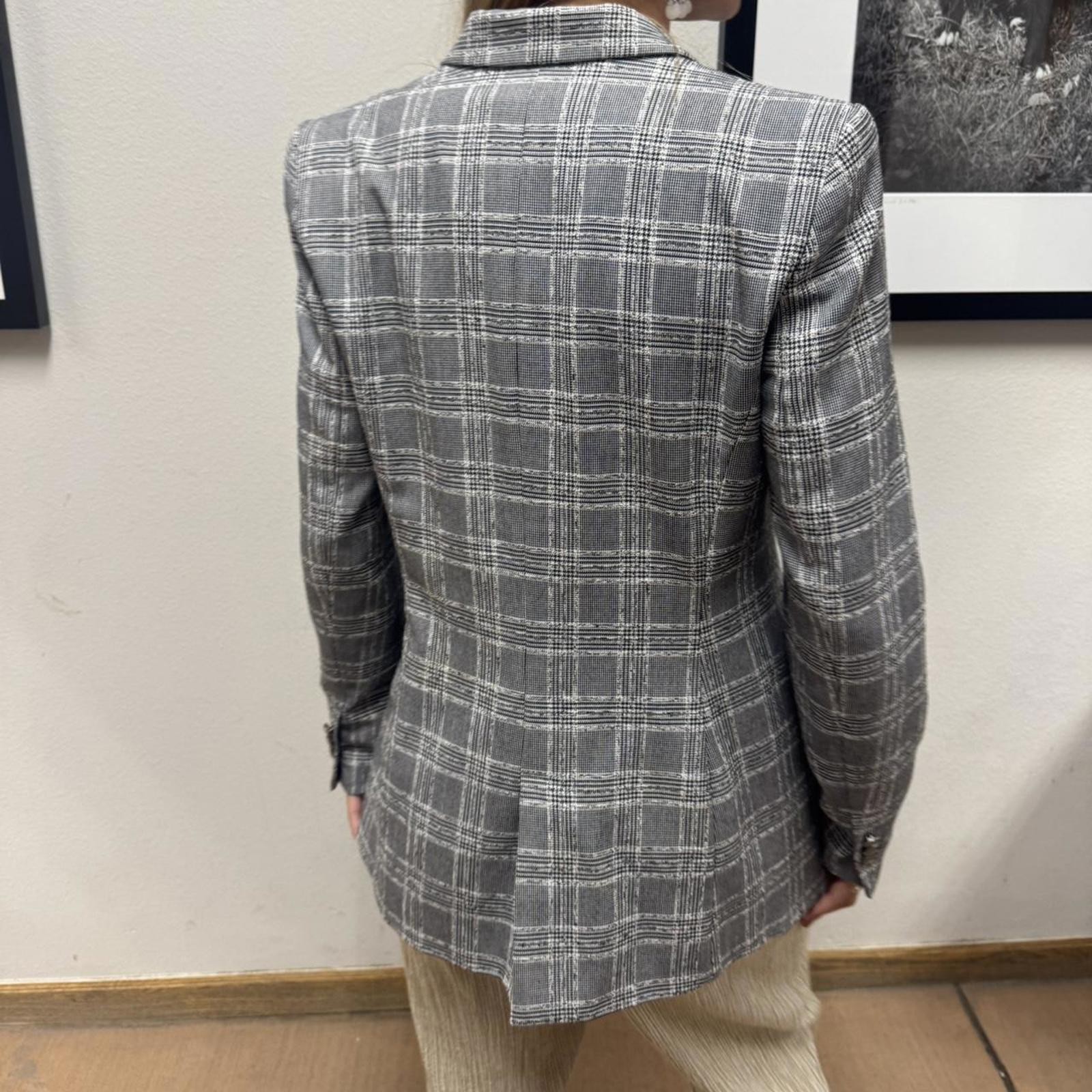 Zara Basic Houndstooth Double-Breasted Blazer – S… - image 5