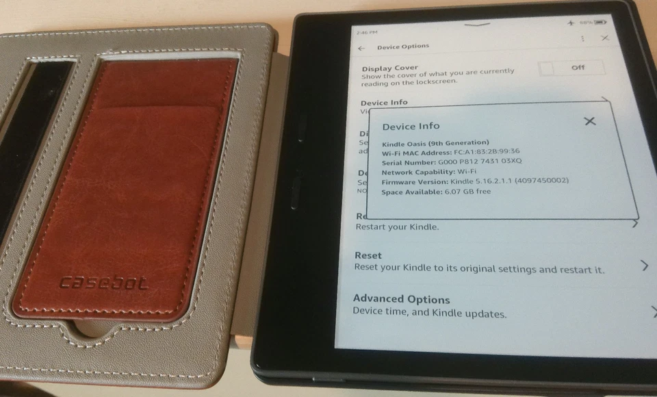 Amazon Kindle Oasis 7 inch 8 gig 9th gen - CW24Wi - Image 2 of 4