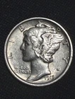 1919 Mercury Dime 10C  uncirculated Strong strike tough early date