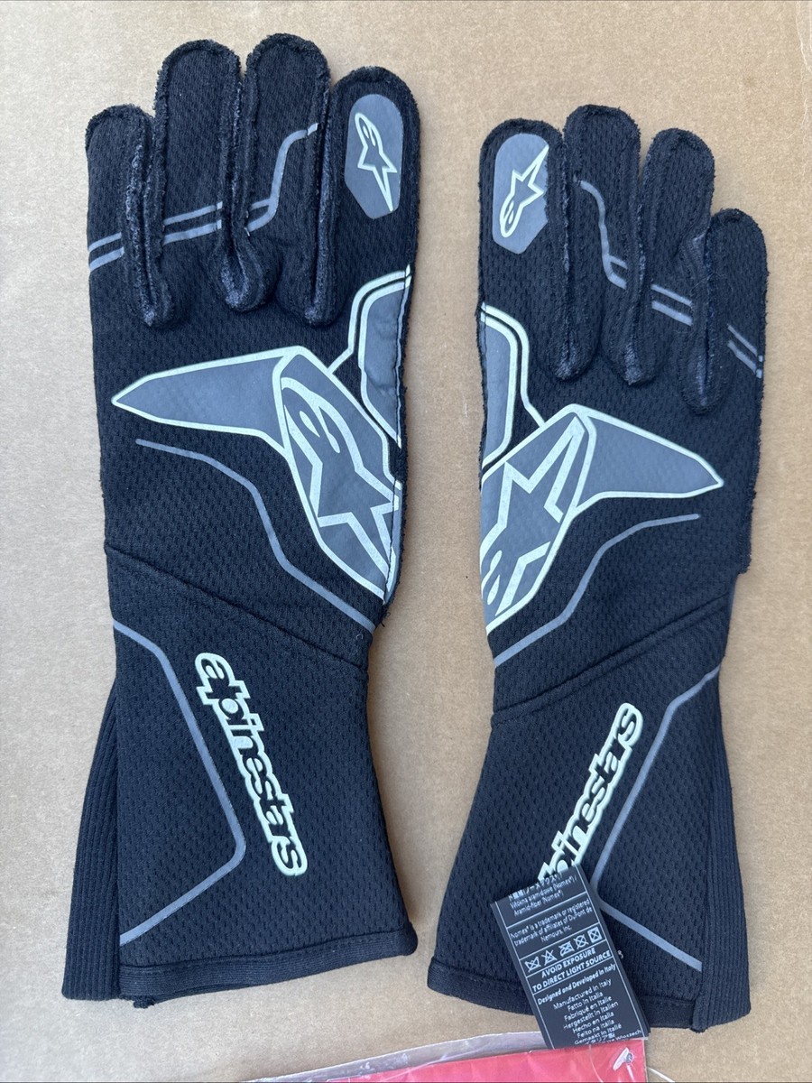 Alpinestars Tech-1 ZX V3 Gloves Black Anthracite Sz X-Large SFI